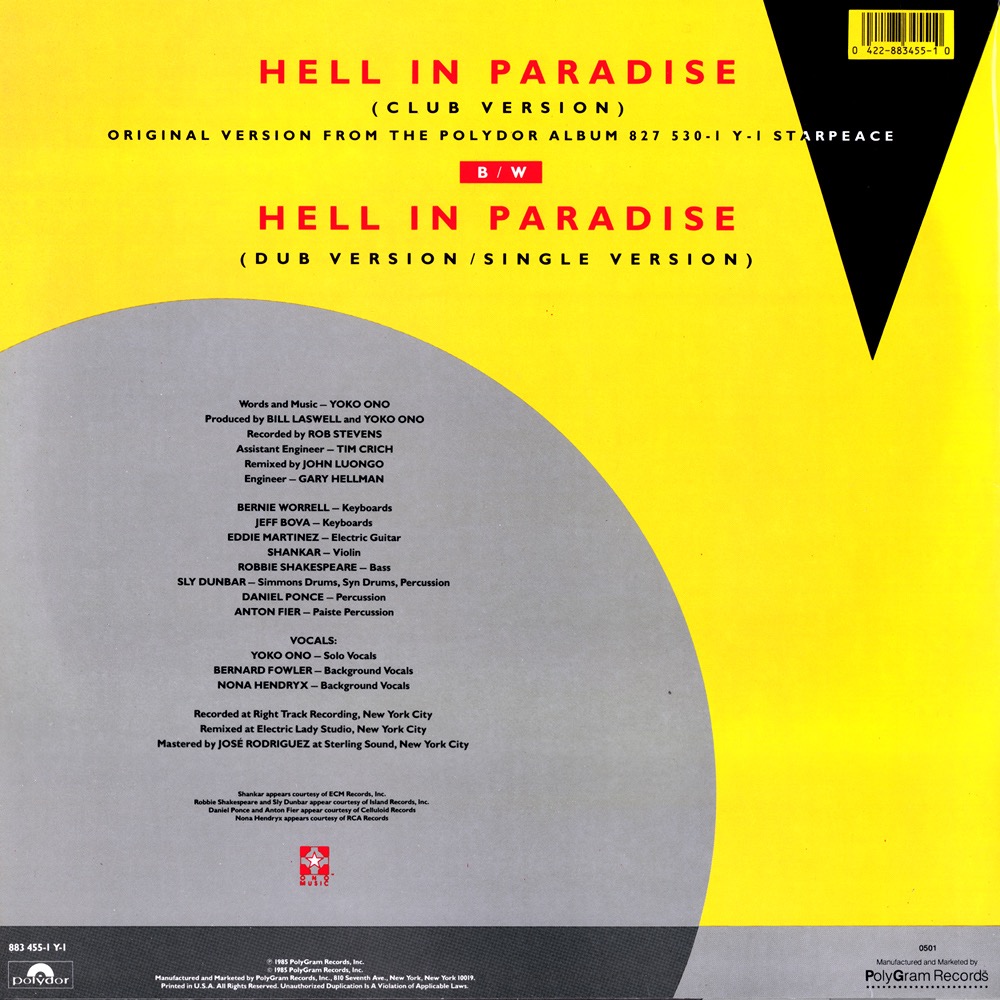 Hell In Paradise Lyrics - Yoko Ono - Only on JioSaavn